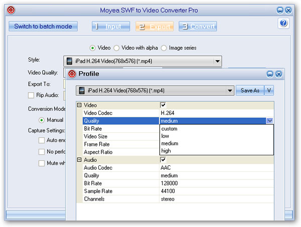 Convert SWF to MP4 With Advanced Functions