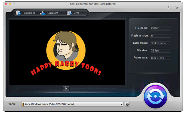 SWF Converter Mac: convert SWF to video