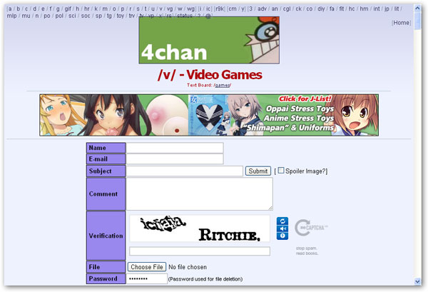 Upload Flash SWF File to 4chan Imageboard