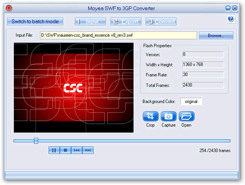 Moyea SWF to 3GP Converter