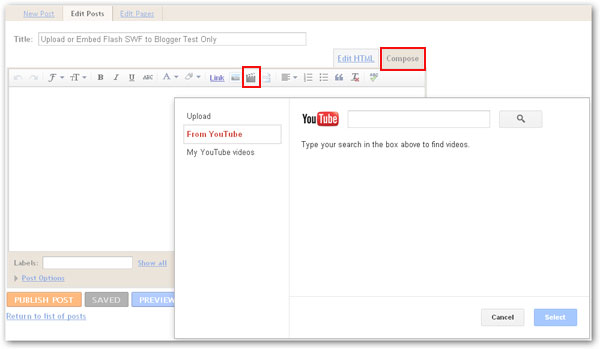 7 Tips for Uploading and Embedding Flash SWF into Google Blogger