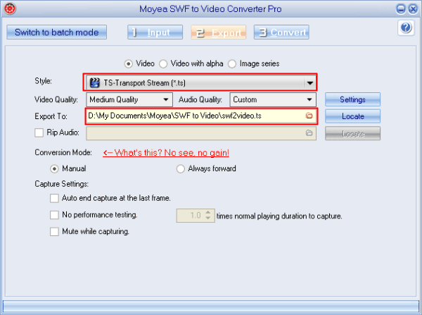 How to Convert SWF Files to TS Video